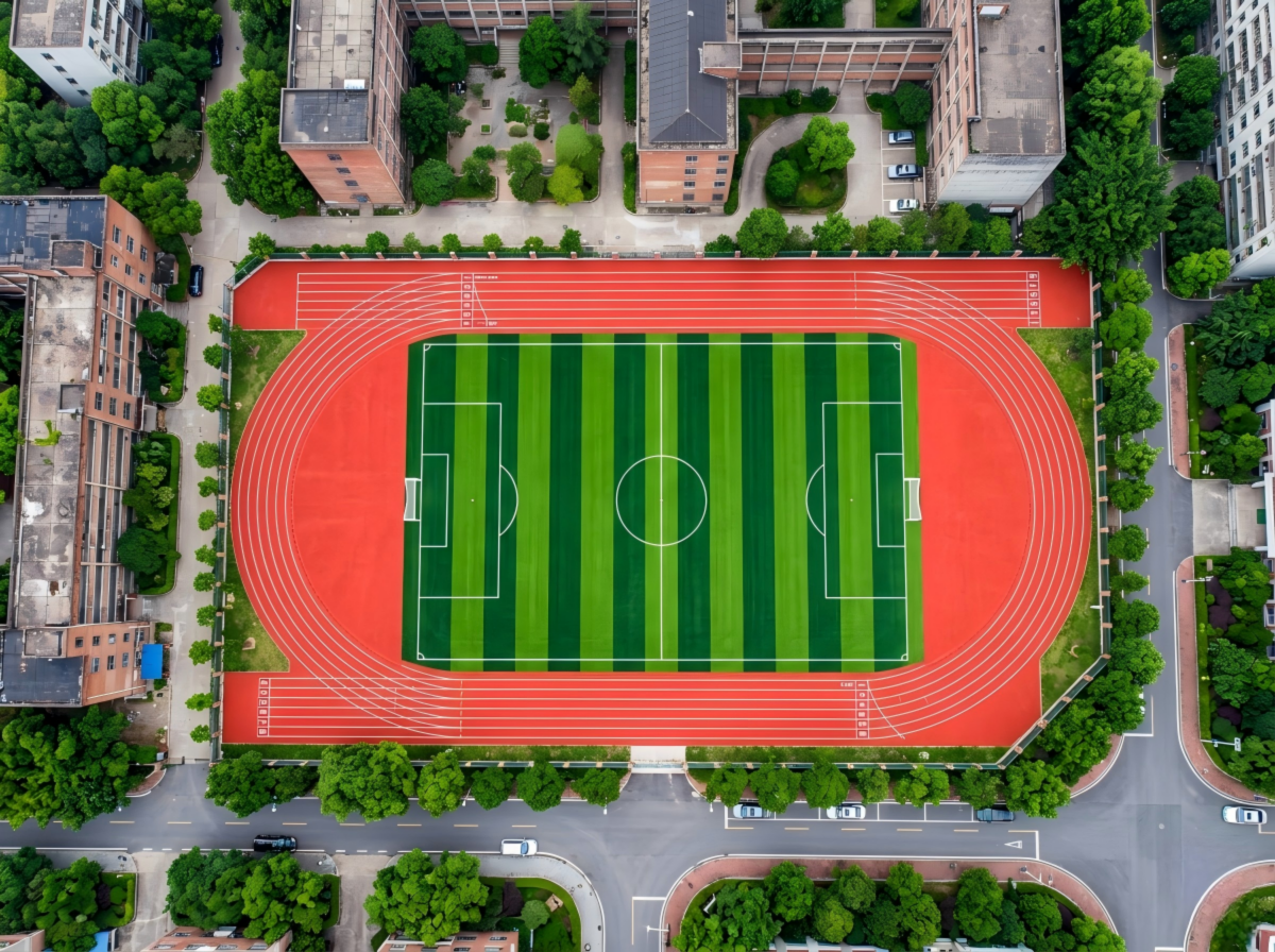 松原市硅PU球场全塑型塑胶跑道 - 方案