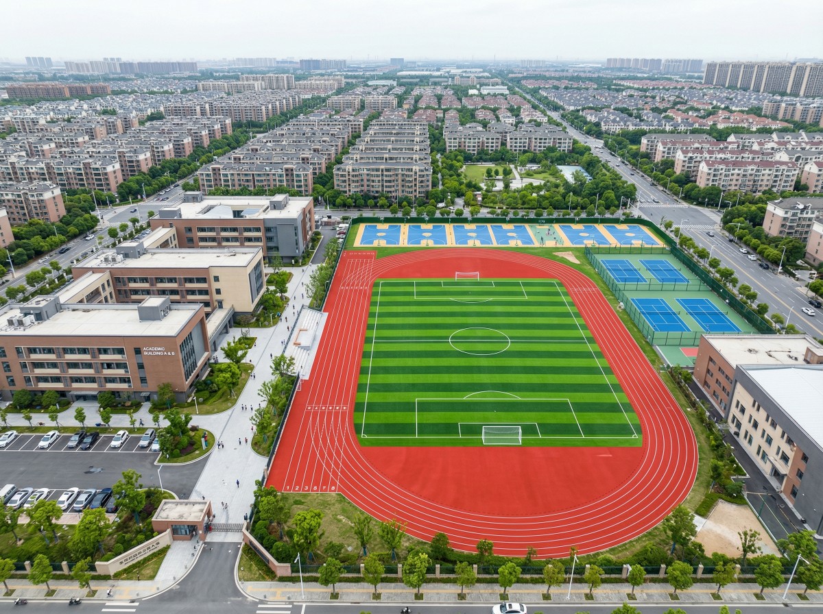 松原市全塑型塑胶跑道混合型塑胶跑道 - 方案